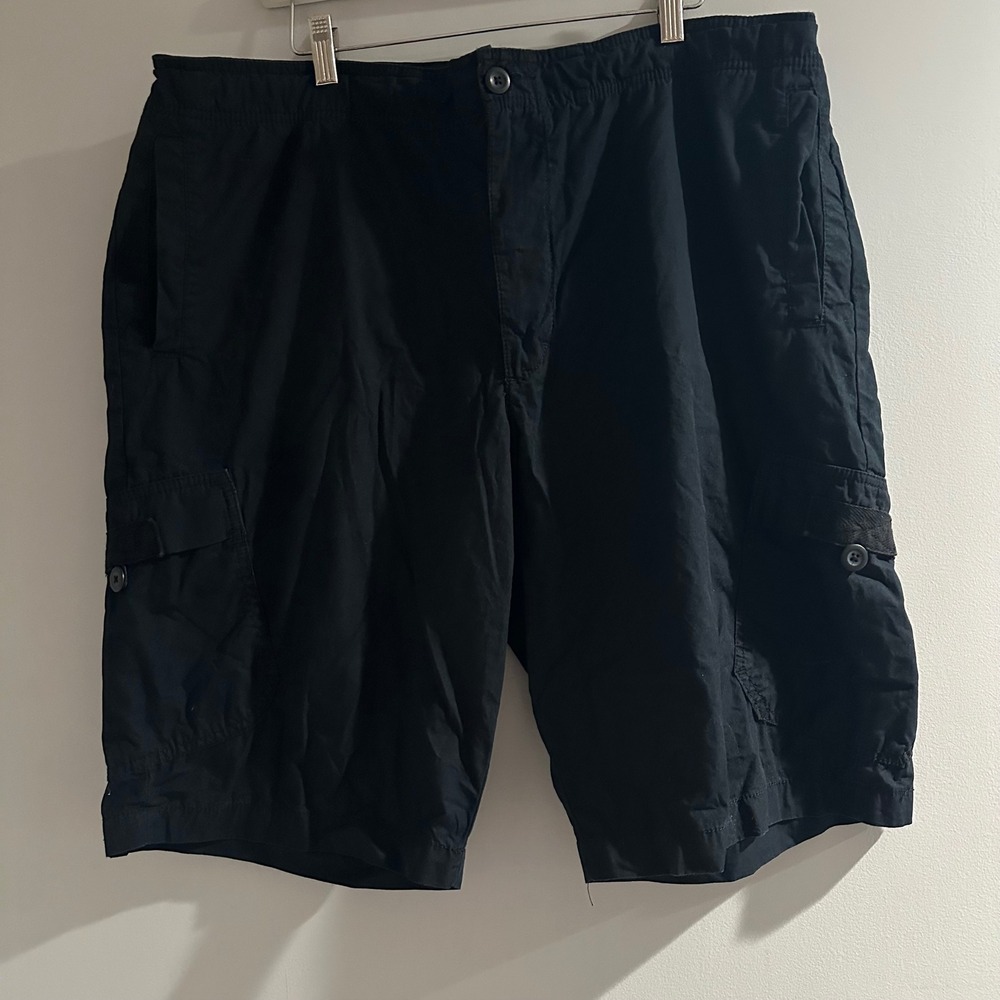 Vintage Nike Cargo Shorts Mens XXL Black Excellent Athletic Dept Cotton 90s Y2K
